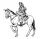 CMK US mounted soldier in Afganistan (1 fig & horse) – állatfigura makett