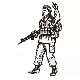   CMK US special Forces soldier with gun (1fig – figura makett