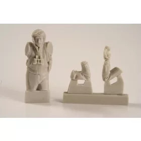 CMK US WWII Tank Commander in turret – figura makett