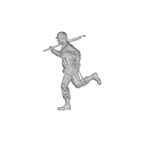   CMK US WW2 Soldier (101 Airborne) Running w.M2 Machine Gun over his Shoulder – figura makett