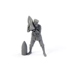   CMK German WWI Minenwerfer Crewmember Loading Shell – figura makett