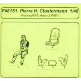 CMK RAF Aces P. Clostermann – figura makett