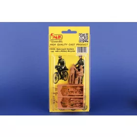   CMK Wehrmacht Soldiers with Military Bicycles – 1:48 figura makett