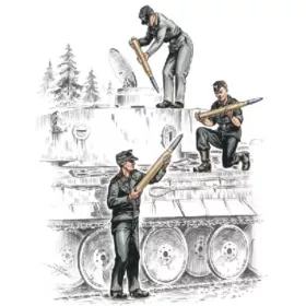 CMK Deutsche Panzerbesatzung für Tiger I – figura makett