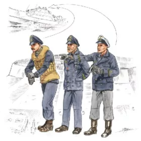 CMK Bridge crew for Schnellboat S-100 – figura makett