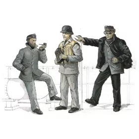  CMK S-100 Crew for AA gun 3,7cm für Schnellboot S-100 – figura makett