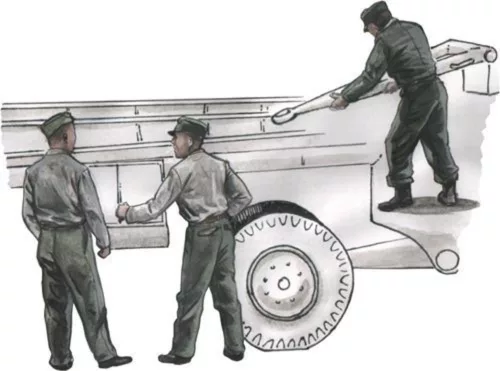 CMK German WW2 personnel for Spacial Armour Meillerwagen V2 transporter – figura makett