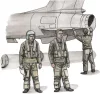 CMK Two French Pilots and a Mechanic – figura makett