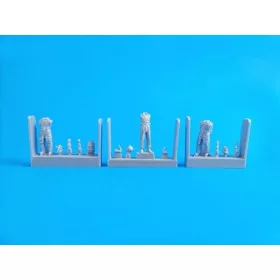 CMK Czechoslovak pre-WWII pilots, (3 fig) – figura makett
