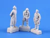 CMK He 162-Three Pilot figures,each i.different gear:Great Coat,Flying Suit,Breeches – figura makett