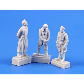   CMK He 162-Three Pilot figures,each i.different gear:Great Coat,Flying Suit,Breeches – figura makett