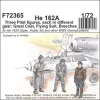 CMK He 162-Three Pilot figures,each i.different gear:Great Coat,Flying Suit,Breeches – figura makett