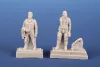 CMK Bf 109E ace A. Galland and mechanic – figura makett