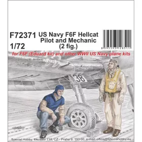 CMK US Navy F6F Hellcat Pilot and Mechanic – figura makett