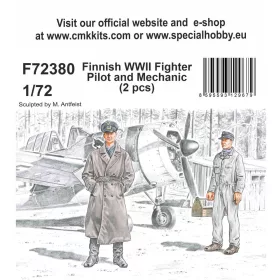   CMK Finnish WWII Fighter Pilot and Mechanic – figura makett
