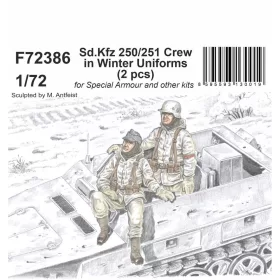   CMK Sd.Kfz 250/251 Crew in Winter Uniforms 1/72 – figura makett