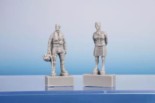 CMK IAF Mirage IIICJ Pilot & Female Ground Crew – figura makett