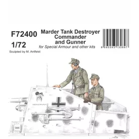   CMK Marder Tank Destroyer Commander and Gunner 1/72 – figura makett