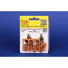   CMK Wehrmacht Soldiers with Military Bicycles – 1:72 figura makett