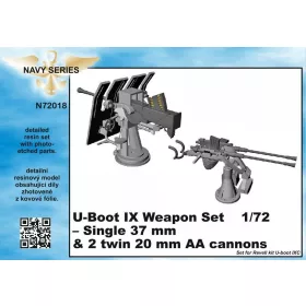  CMK U-Boot IX Weapon Set-Single37mm&2twin20m AA cannons for Revell kit – hajómakett