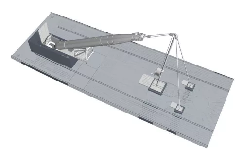 CMK U-Boot IX Bow Torpedo w/Loading Winch and Cart,for Revell kit - orrtorpedó-rakodó készlet csörlővel és kocsival, Revell maketthez