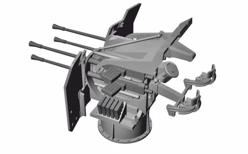 CMK U-Boot IX Flak-Vierling Conversion for Revell Kit - Flak-Vierling átalakító készlet