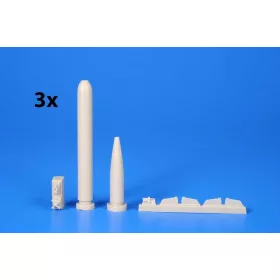   CMK WWII German Torpedo Type G7e (3 pcs) - II. világháborús német G7e torpedók – 3 db