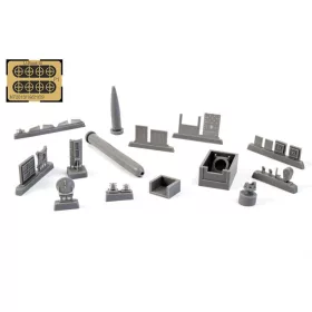   CMK U-Boot IX Stern Torpedo w/Loading Winch and Cart,for Revell kit - fartorpedó-rakodó készlet csörlővel és kocsival, Revell maketthez