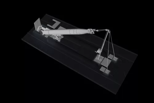 CMK U-Boot IX Stern Torpedo w/Loading Winch and Cart,for Revell kit - fartorpedó-rakodó készlet csörlővel és kocsival, Revell maketthez