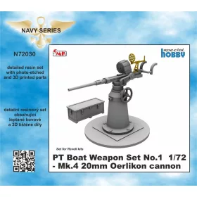   CMK PT Boat Weapon Set No.1 - Mk.4 20mm Oerlikon cannon - gépágyú
