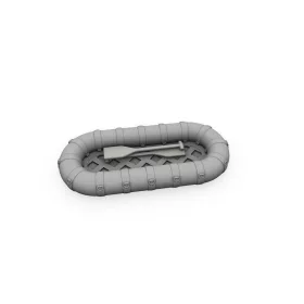 CMK PT-109 Boat Life Raft – dioráma kellék makett
