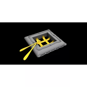   CMK German Kriegsmarine Life Raft / Rettungsfloss – dioráma kellék makett