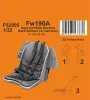 CMK Fw190A Seat and Side Section Back Armour (w/ harness) for Revell - Fw190A és oldalsó hátpáncél-rész ( biztonsági öv) – ülés