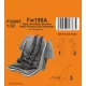 CMK Fw190A Seat and Side Section Back Armour (w/ harness) for Revell - Fw190A és oldalsó hátpáncél-rész ( biztonsági öv) – ülés