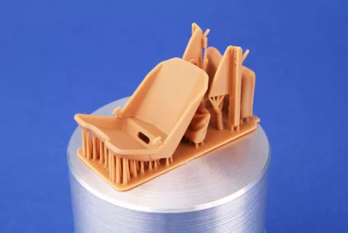 CMK Fw190A Seat and Side Section Back Armour (w/o harness) for Revell - Fw190A és oldalsó hátpáncél-rész (o biztonsági öv) – ülés
