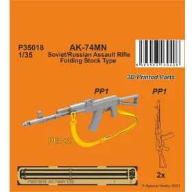   CMK AK-74MN Soviet/Russian Assault Rifle / Folding Stock Type 1/35 (2 pcs.) 1st Century AD – dioráma kellék makett