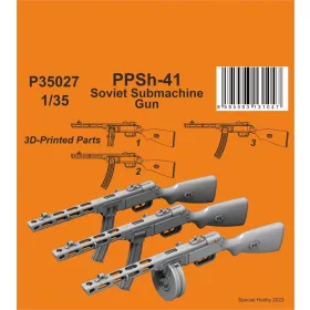   CMK PPSh-41 Soviet Submachine Gun 1/35 – fegyverrendszer makett