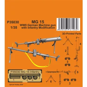   CMK MG 15 Machine Gun with Infantry Modification 1/35 – fegyverrendszer makett
