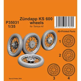 CMK Zündapp KS 600 Wheels - kerékkészlet