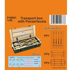   CMK Transport box with Panzerfausts – dioráma kellék makett