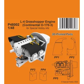 CMK L-4 Grasshopper Engine (Continental O-170-3) - motor