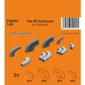 CMK Yak-9D Exhausts - kipufogócsonkok