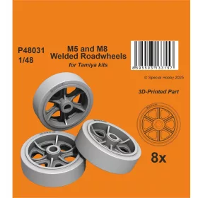   CMK M5 and M8 Welded Roadwheels for Tamiya - M5 és M8 – hegesztett futógörgők