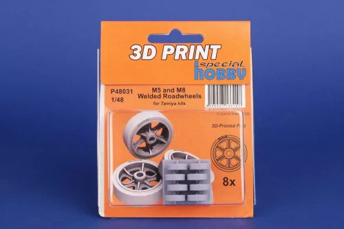 CMK M5 and M8 Welded Roadwheels for Tamiya - M5 és M8 – hegesztett futógörgők