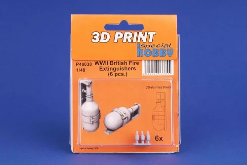 CMK WWII British Fire Extinguishers (6 pcs.) – dioráma kellék makett