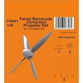   CMK Fairey Barracuda Correction Propeller Set for Trumpeter - Fairey Barracuda légcsavar-korrekciós készlet