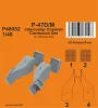 CMK P-47D/M Intercooler Channel Correction Set for Tamiya - P-47D/M intercooler-légcsatorna korrekciós készlet, Tamiya maketthez