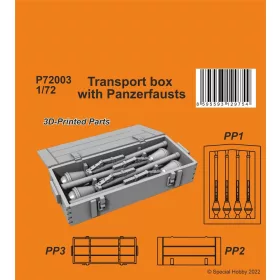   CMK Transport box with Panzerfausts – fegyverrendszer makett