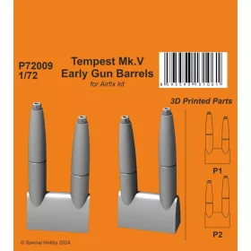 CMK Tempest Mk.V Early Gun Barrels 1/72 - fegyvercsövek