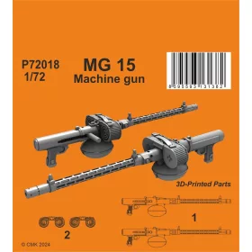   CMK MG 15 German WWII  Machine gun (2 pcs) - MG 15 német II. világháborús – géppuska – 2 db